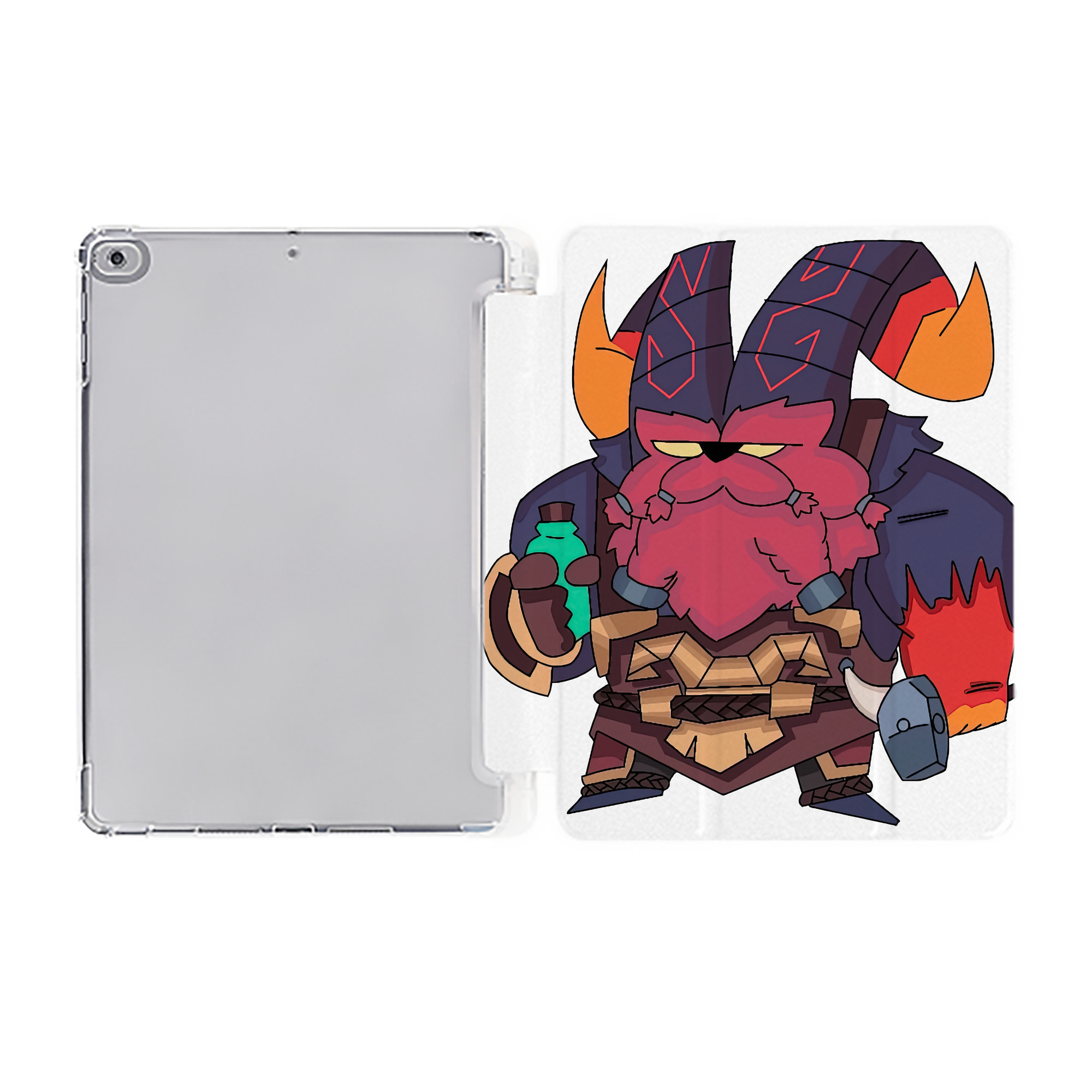 （画像用） リーグ・オブ・レジェンド League of Legends LOL IPad ケース ペン収納付き 三つ折りスタンド PUレザー×シリコン 対応機種9.5/10.5/10.9インチ